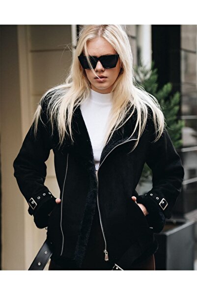 Özel Tasarım Suede Coat Trench Coat Coat