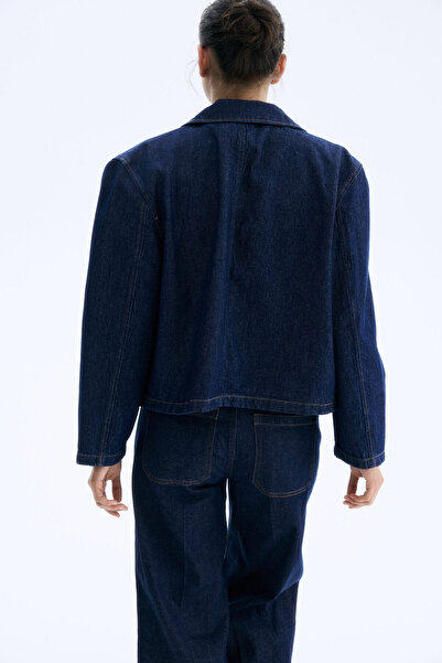 H&M Yakalı Gabardin Ceket