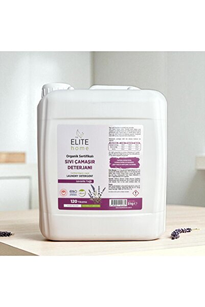 The Elite Home Organik Ve Vegan Sertifikalı Sıvı Çamaşır Deterjanı 3 Kg Lavanta Yağlı