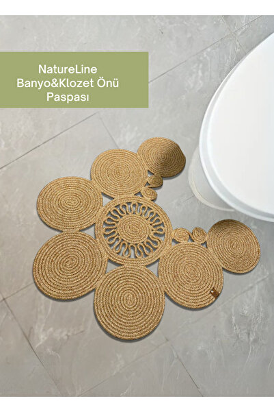 sfb Jüt Hasır Bohem Paspas Banyo Paspası Klozet Önü Paspası Klozet Paspas Çif...