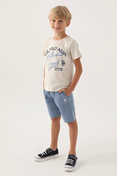 U.S. Polo Assn. U.S. Polo Assn Licensed Clothing Beige Boy's Bermuda Suit