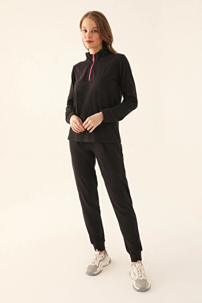 Arnetta Black Women's Long Sleeve Pajama Set