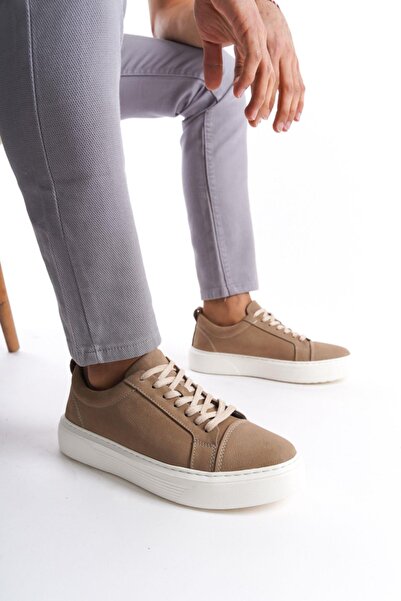 Mubiano Genuine Leather Mbnbkm3-Vz Men's Nubuck Mink Sneaker & Sports Shoes