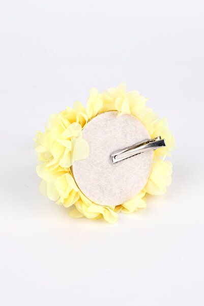 Le Mabelle Yellow 4 Year Old Funnel Birthday Clip Buckle