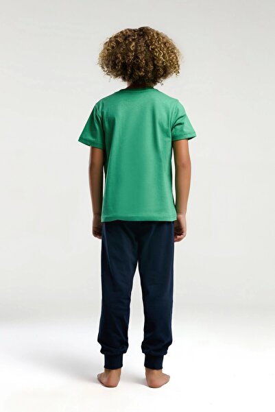 U.S. Polo Assn. U.S. Polo Assn. Erkek Çocuk Yeşil Kısa Kol Pijama Takım