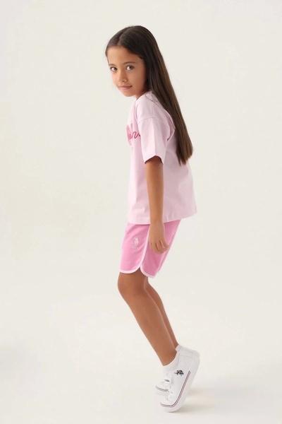 U.S. Polo Assn. Us Polo. Assn. Girl's Shorts Set - 1804-4 Rose