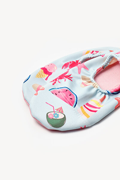 Le Mabelle Multicolored Ice Cream Patterned Girls' Sea and Pool Shoes