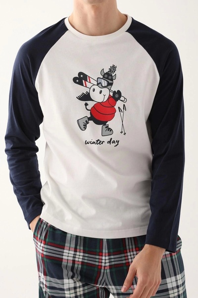 Arnetta 2750 Winter Day Erkek Uzun Kol Pijama Takım