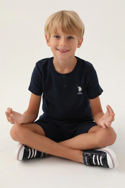 U.S. Polo Assn. Erkek Çocuk Bermuda Takım - Lacivert