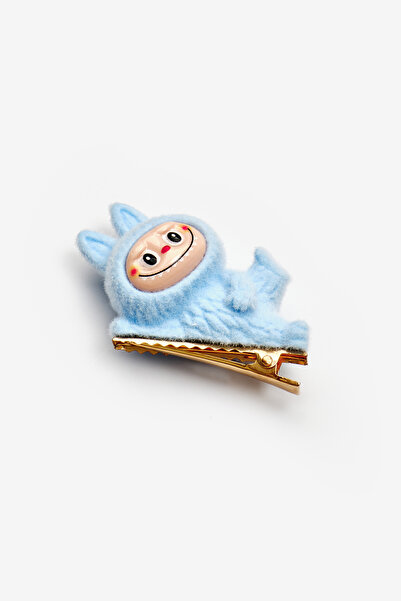 Le Mabelle Girl's Clip Buckle with Blue Toy Figure