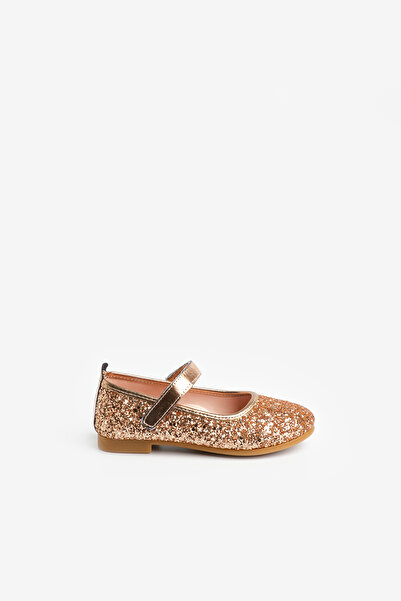 Le Mabelle Rose Glittery Velcro Girls' Shoes