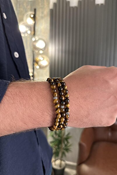 dergah tesbih 99'luk Bileklik Namaz Tesbih Kaplan-gözü ( Kolye - Bileklik - Tesbih )