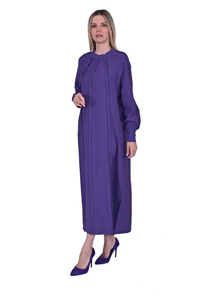 Invee İNVEE 6936 Mor Modal Elbise