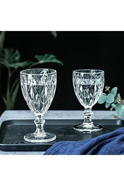 YzHome Luxury 6-Piece Glass Footed Coffee Side Cup Set Set