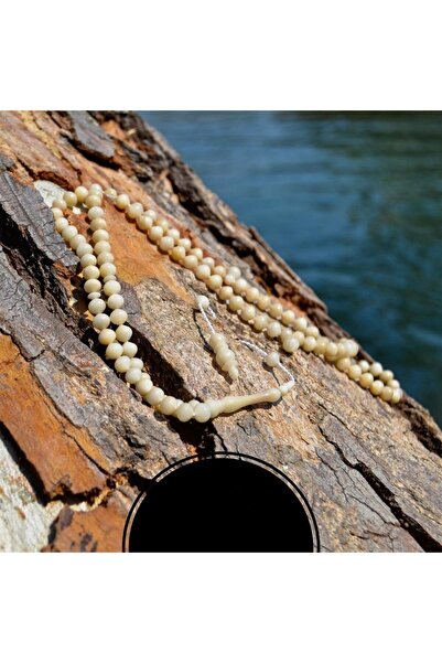 dergah tesbih Beyaz Tesbih Narçıl Nr622