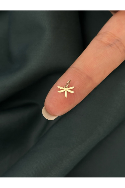 KURSHUNI Taşsız Yusufçuk , 14K Altın Kolye Ucu