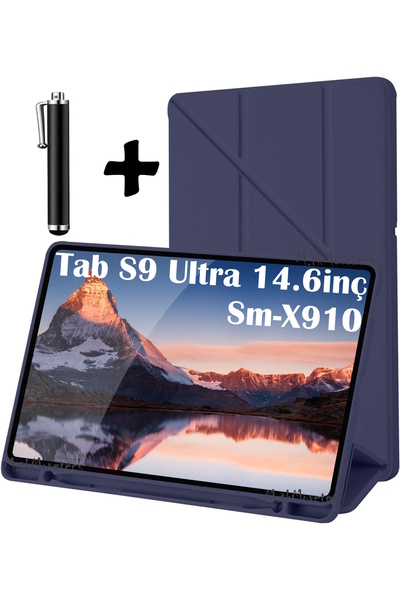 m.tk moveteck Samsung Galaxy Tab S9/S10 Ultra 14.6'' Tablet Kılıfı Kalemlikli...