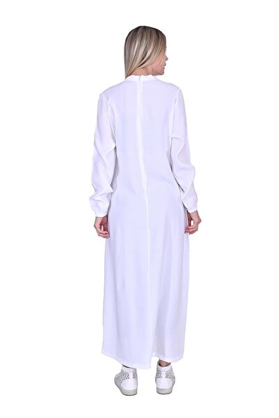 Invee Side Lace Dress White