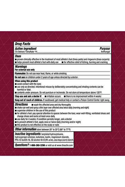 tinactin Deodorant Powder Sprey 133gr