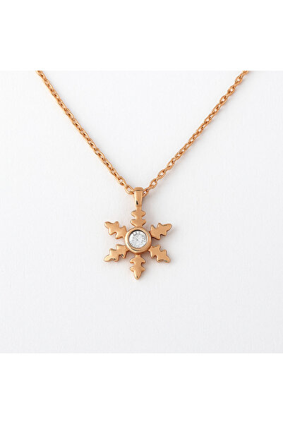 Ariş Kış Masalı Kar Tanesi Pırlanta Kolye