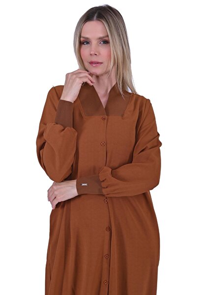 Invee Buttoned Cap Coffee