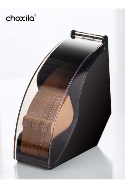 Choxila Coffee Filter Holder, Coffee Filter Storage with Dustproof Cover, Capacity of 200 pcs V60 an