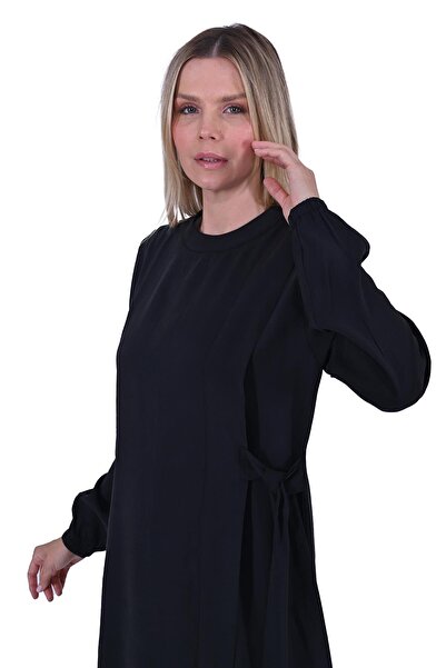 Invee Side Lace Dress Black