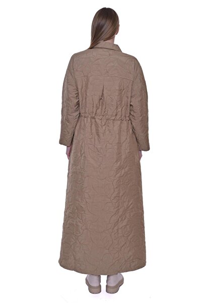 Invee Leaf Waist Drawstring Cap Camel