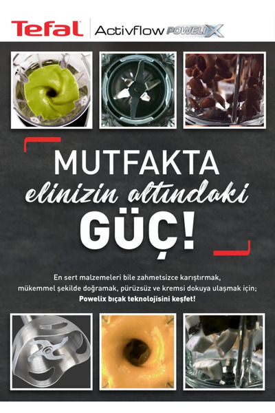 TEFAL 1500w Güçlü Cam Mutfak Robotu - En Güçlü Performans - Buz Kırma Fonksiyonlu