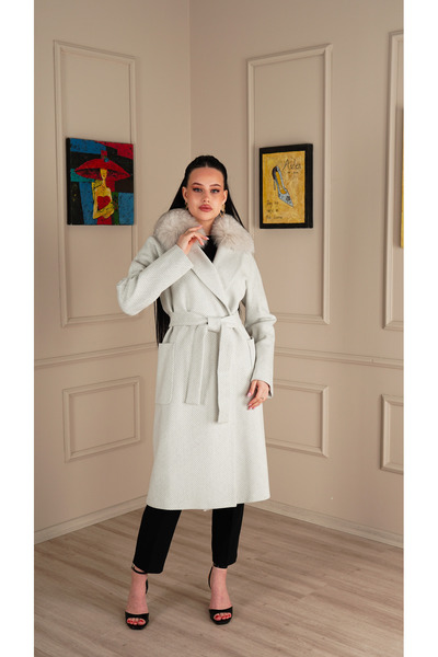 KENT BELİ KUŞAKLI KAPİTONELİ BORNOZ MODEL - 32413-PR-T-N