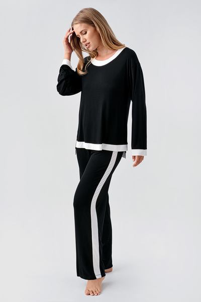 Artış Μακρυμάνικο Σετ Πιτζάμες Basic Stretchy Viscose