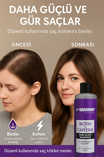 X Pro Harmony Biotin & Caffeine Hair Scalp Shampoo Biyotin & Kafein Içerikli Şampuan 350 ml