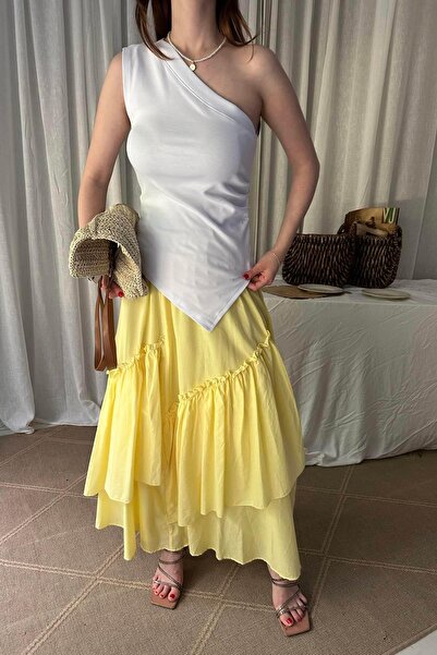 lizge giyim VEREV KATLIBÜZGÜ DETAYLI ETEK