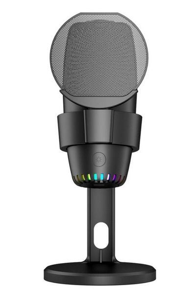DRİTON Driton Mv-9 Siyah Rgb Usb Oyuncu Yayıncı Ve Podcast Için Uyumlu Condenser Mikrofon