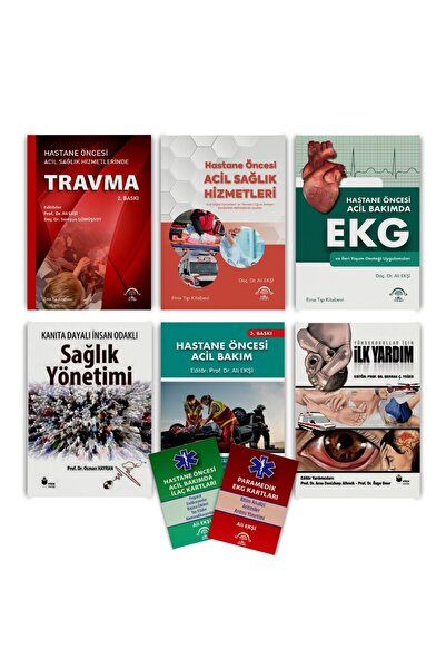 Ema Tıp Kitabevi Paramedik Eğitim Kitapları (acil Bakım I-ıı-ııı -acil Sağlık Hizmetleri - Travma - Ekg -kartlar)
