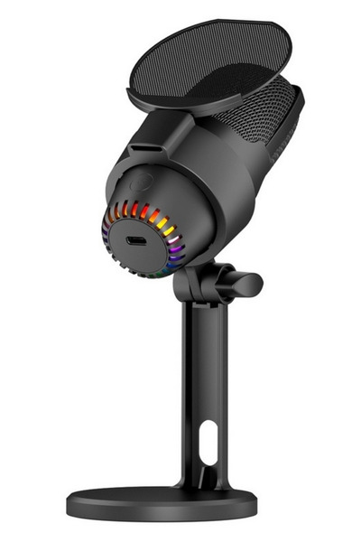 DRİTON Driton Mv-9 Siyah Rgb Usb Oyuncu Yayıncı Ve Podcast Için Uyumlu Condenser Mikrofon