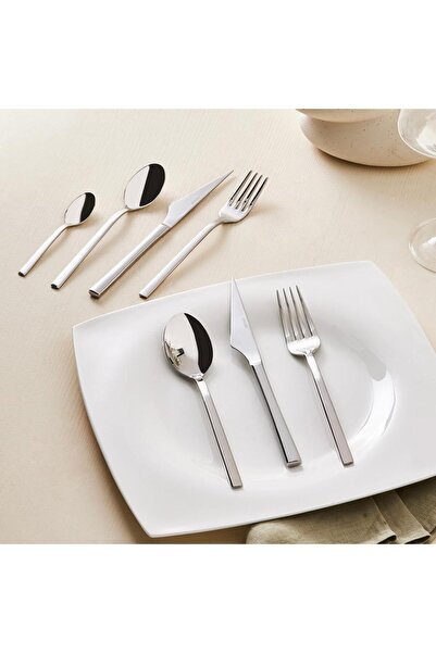 Emsan Cedar 84 Pieces 12 Person Premium Elegance Fork Spoon Knife Set Boxed