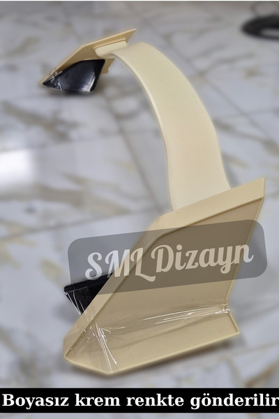 SML Dizayn Civic Fc5 Typer Yüksek Spoiler Spoyler Kanat Boyasız 2016-2021 Plastik 3 Parça