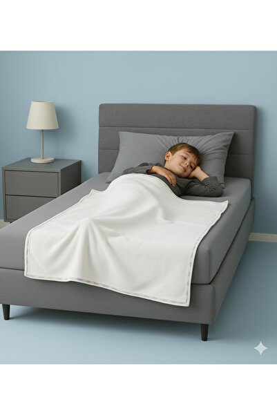 Fronte Home بطانية أطفال رضع متعددة الأغراض، لون كريمي ناعم من Wellsoft