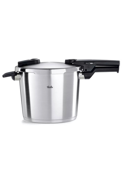 Fissler Vitaquick ® Premium 10 Liter Pressure Cooker + Steam Attachment (Fissler Turkey Guaranteed)