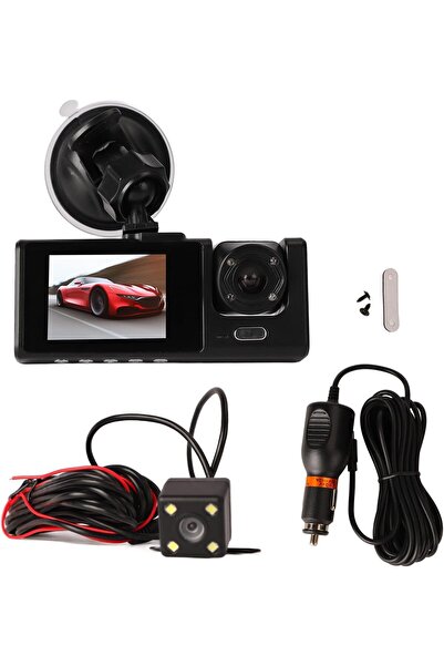RADOON 3 Adet WİFİ Ön Arka iç 1080P Geniş Açılı Sürüş Kaydedici 2İnç Ekranlı Gece Görüşlü DVR Araç Kamerası
