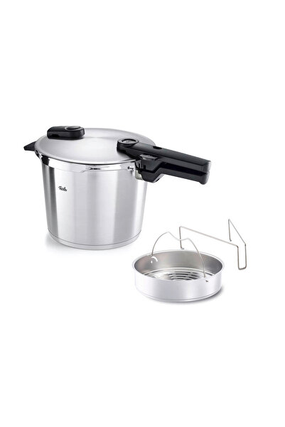 Fissler Vitaquick Premium 8 Liter Pressure Cooker + Steaming Apparatus