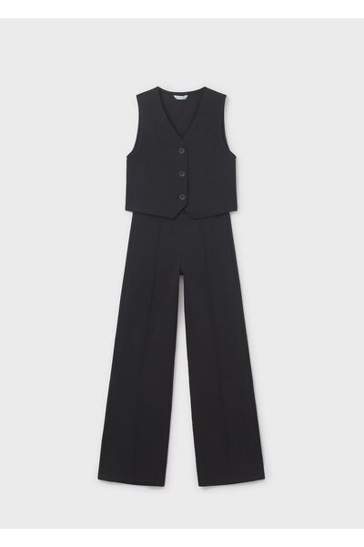 MAYORAL Kız Çocuk Yelek Pantolon Takım Siyah