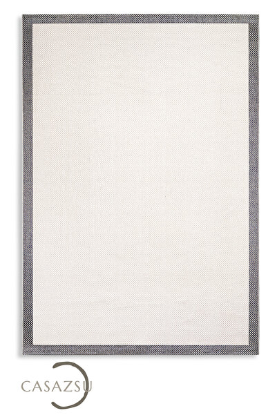 CASAZSU Jüt Modern Sisal Hasır Halı Yıkanabilir Toz Vermez Salon Mutfak Korid...