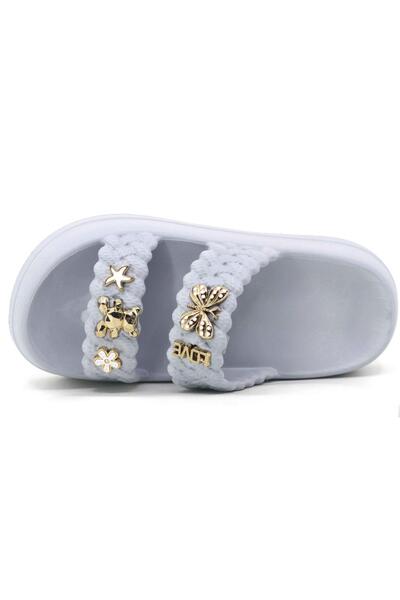 rs riva shoes Girl's Women's Pool Beach Vacation Daily Summer Comfortable Non-Slip Sole Teddy Bear Butterfly Stone Slippers