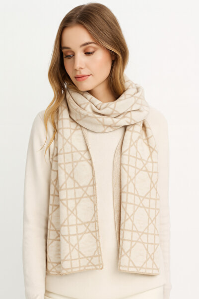 Sebir Moda Cannage Patterned Knitwear Scarf