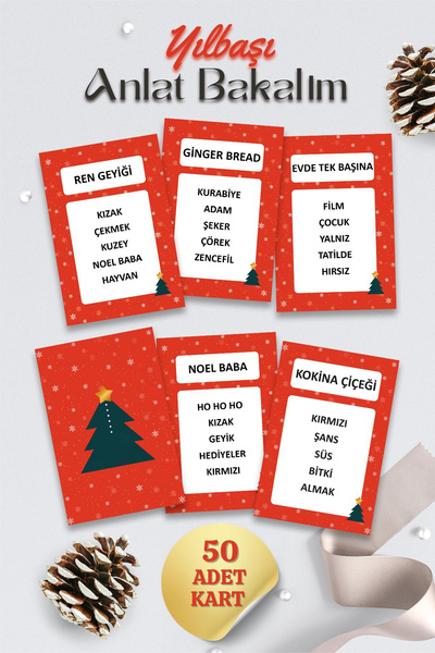 Metranya Yılbaşı Anlat Bakalım Yılbaşı Oyunu Parti Oyunu Kelime Anlatma Kart Oyunu Yasaklı Kelime Bil Bakalım