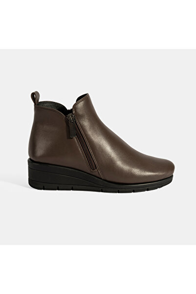 Desa Women's Brown Desacomfort Double Zippered Leather Boots