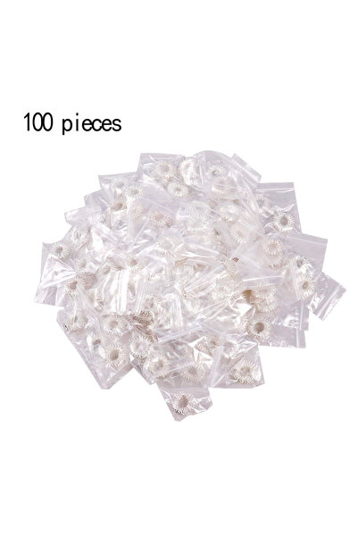 Choice1 فضة 100 قطعة 100 قطعة خاتم تدليك الإصبع الوخز بالإبر العلاج بالضغط ال...