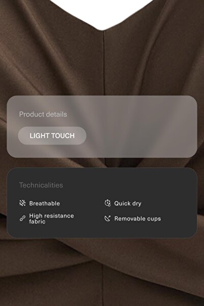 Oysho Light Touch crossover tank top